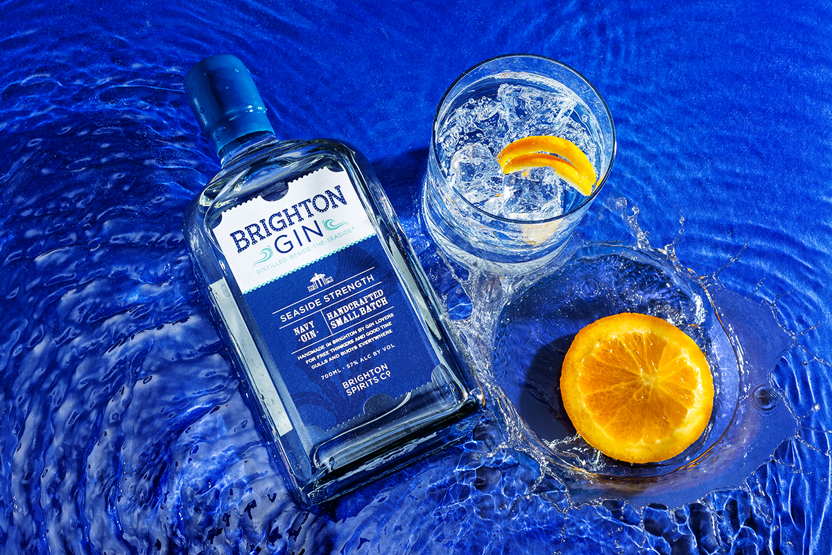 Brighton Gin Seaside Strength premium craft gin from the UK seaside