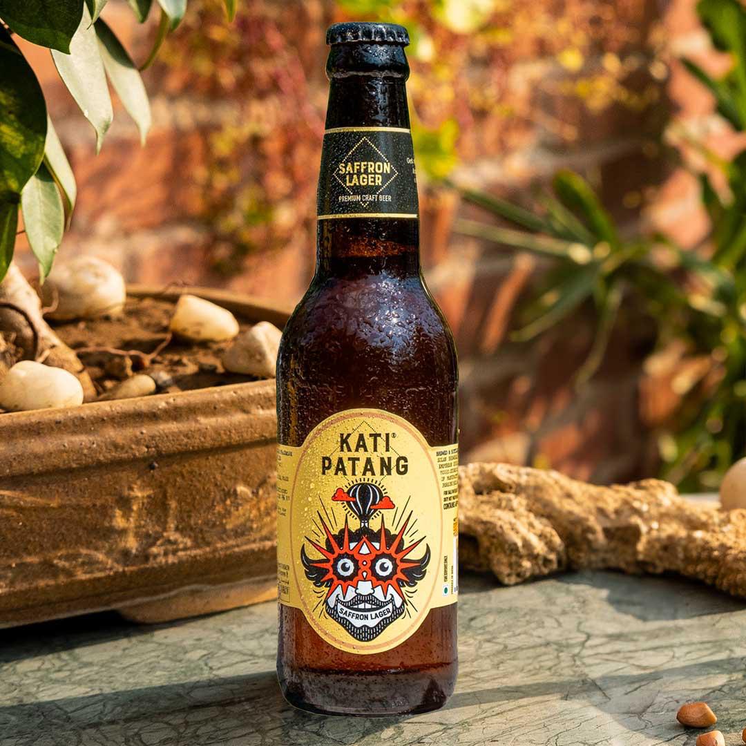 Kati Patang Saffron Lager premium Indian craft beer